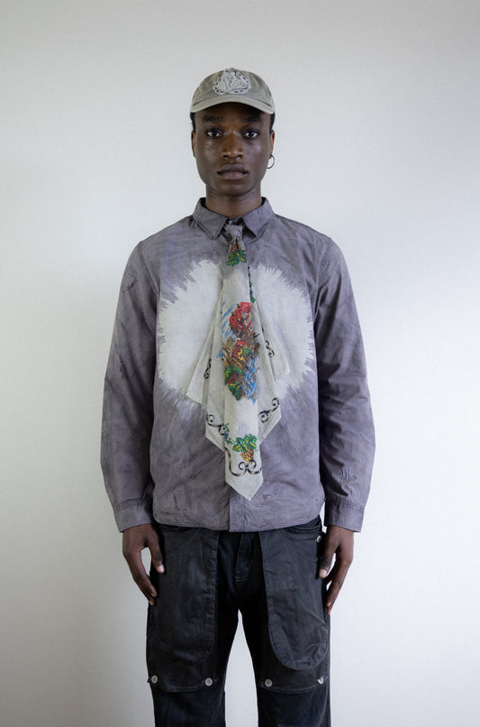 Cravate alsacienne charbon