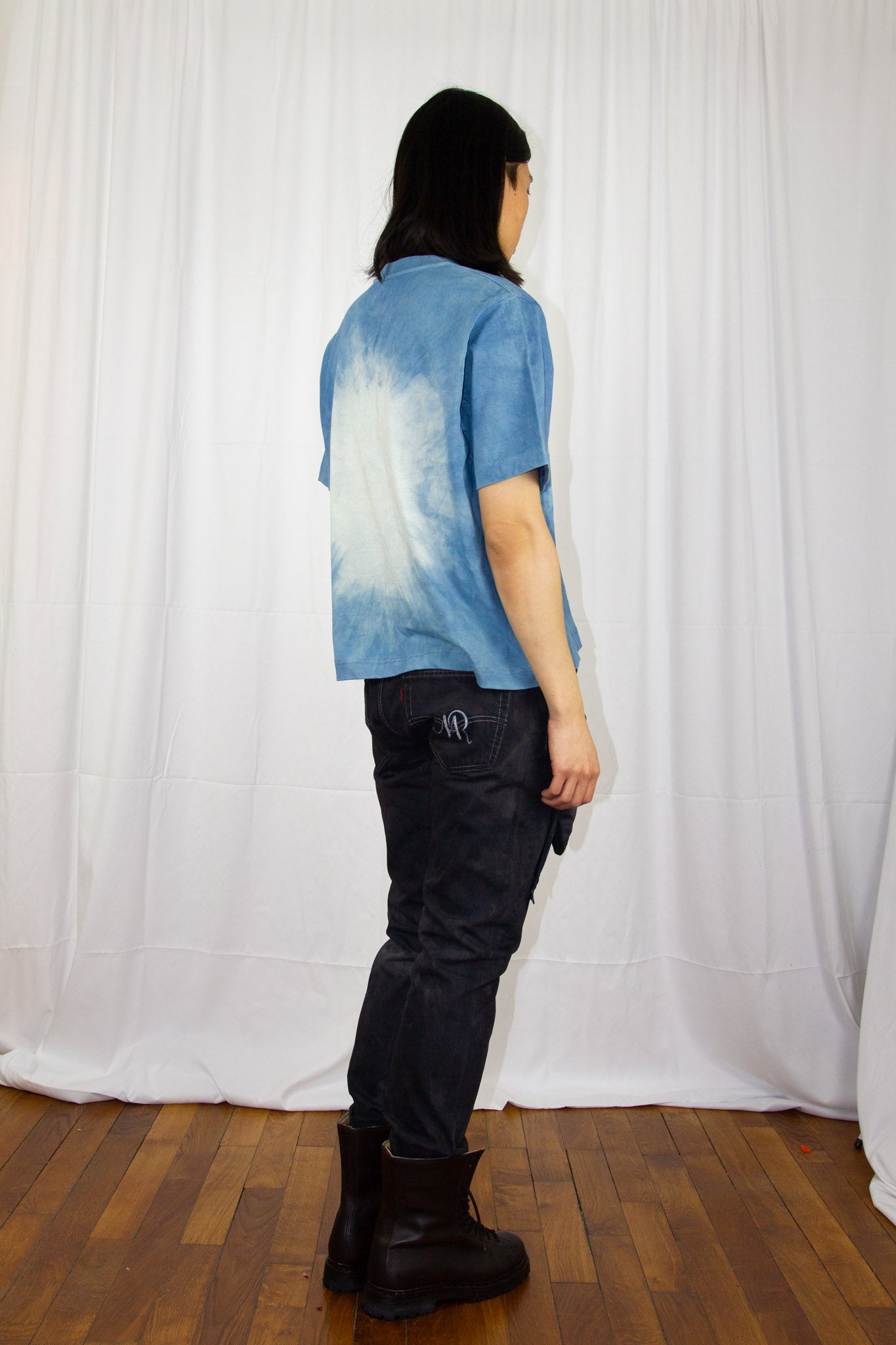 Le t-shirt boxy organic indigo dye