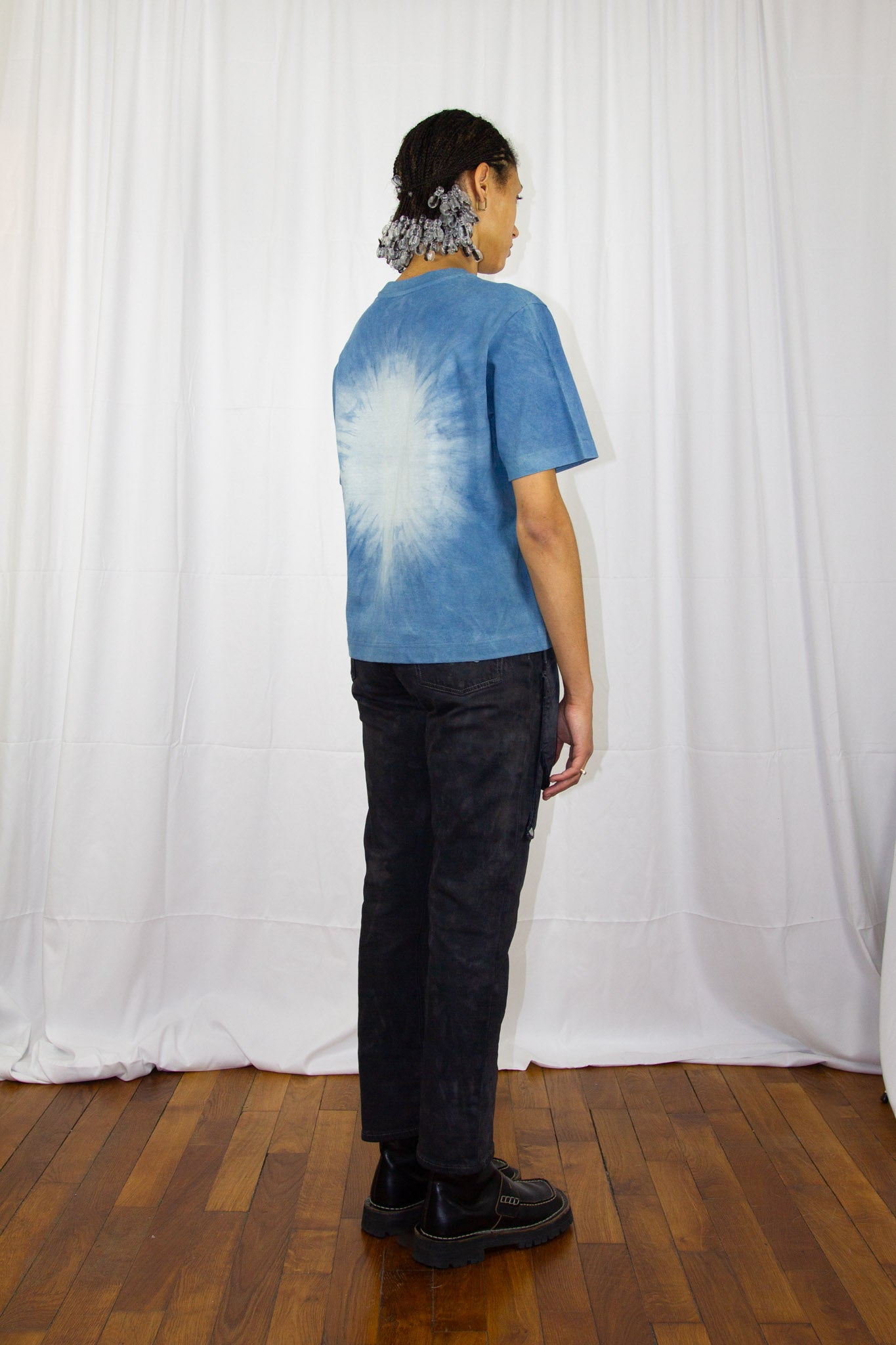 Le t-shirt boxy organic indigo dye