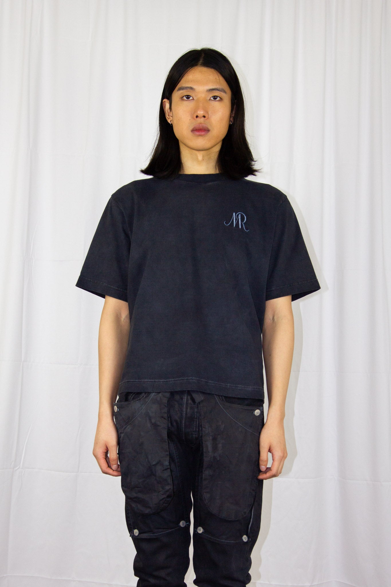 Le t-shirt boxy organic indigo foncé dye