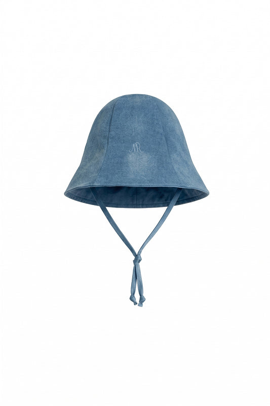 Chapeau-cloche indigo