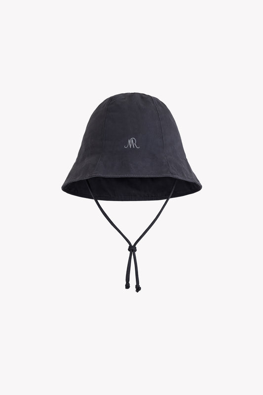 Chapeau-cloche bleu-gris