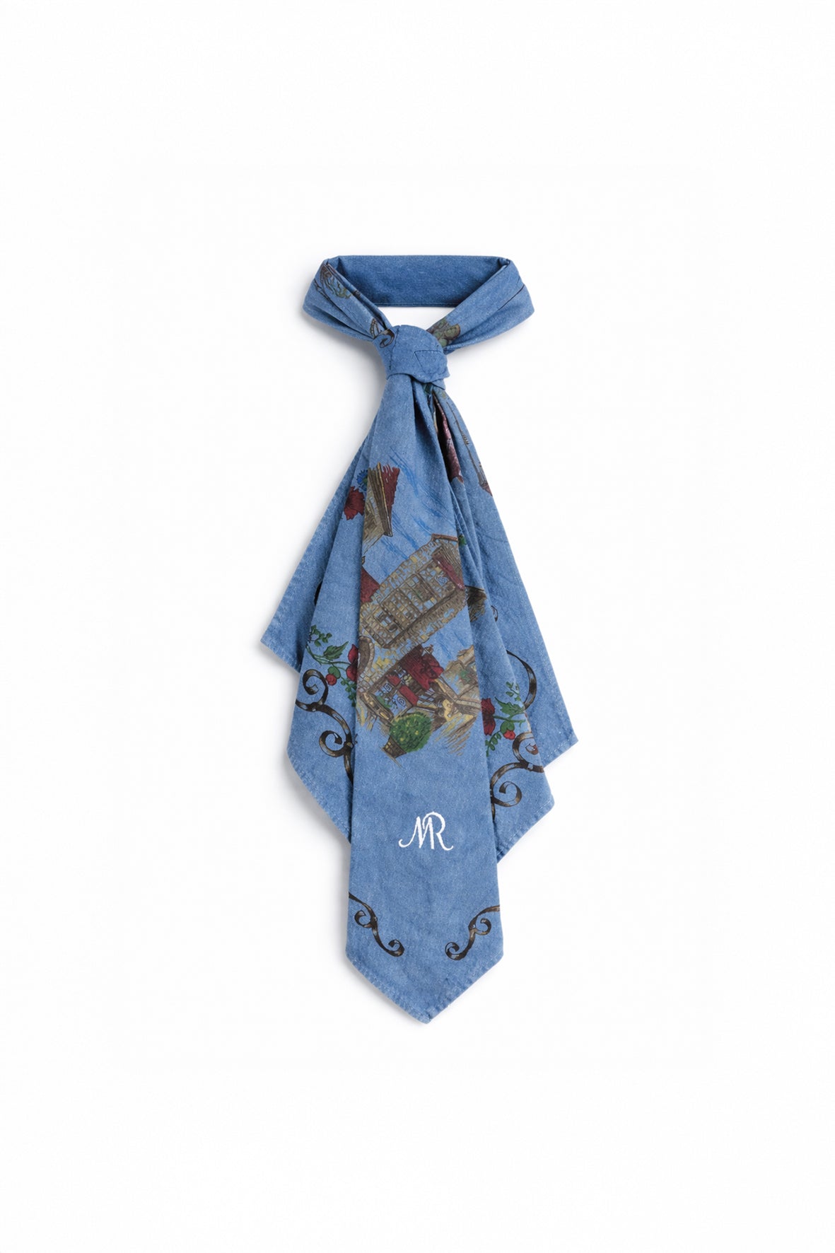 Cravate alsacienne indigo