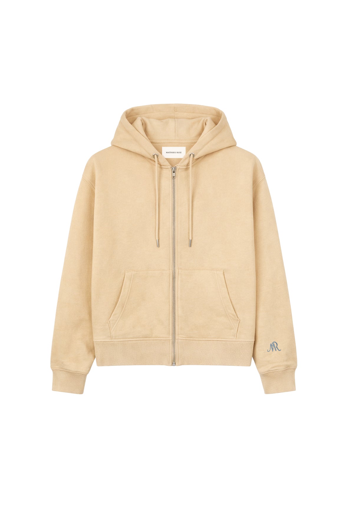 Zip hoodie châtaignier