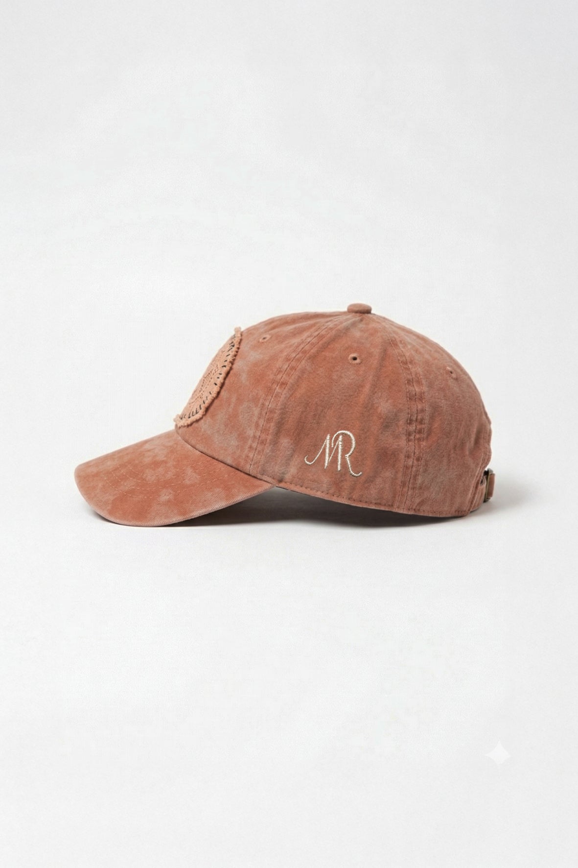Casquette dentelle garance