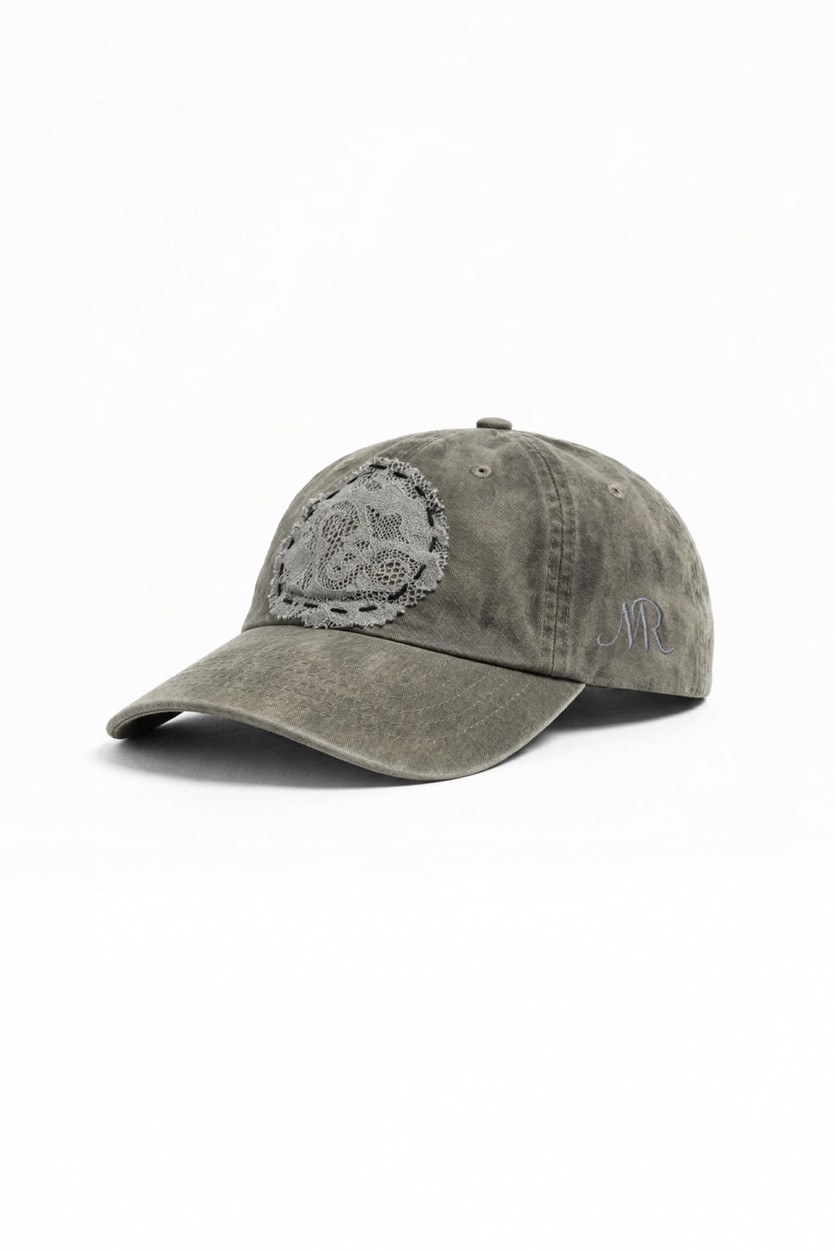 Casquette dentelle charbon