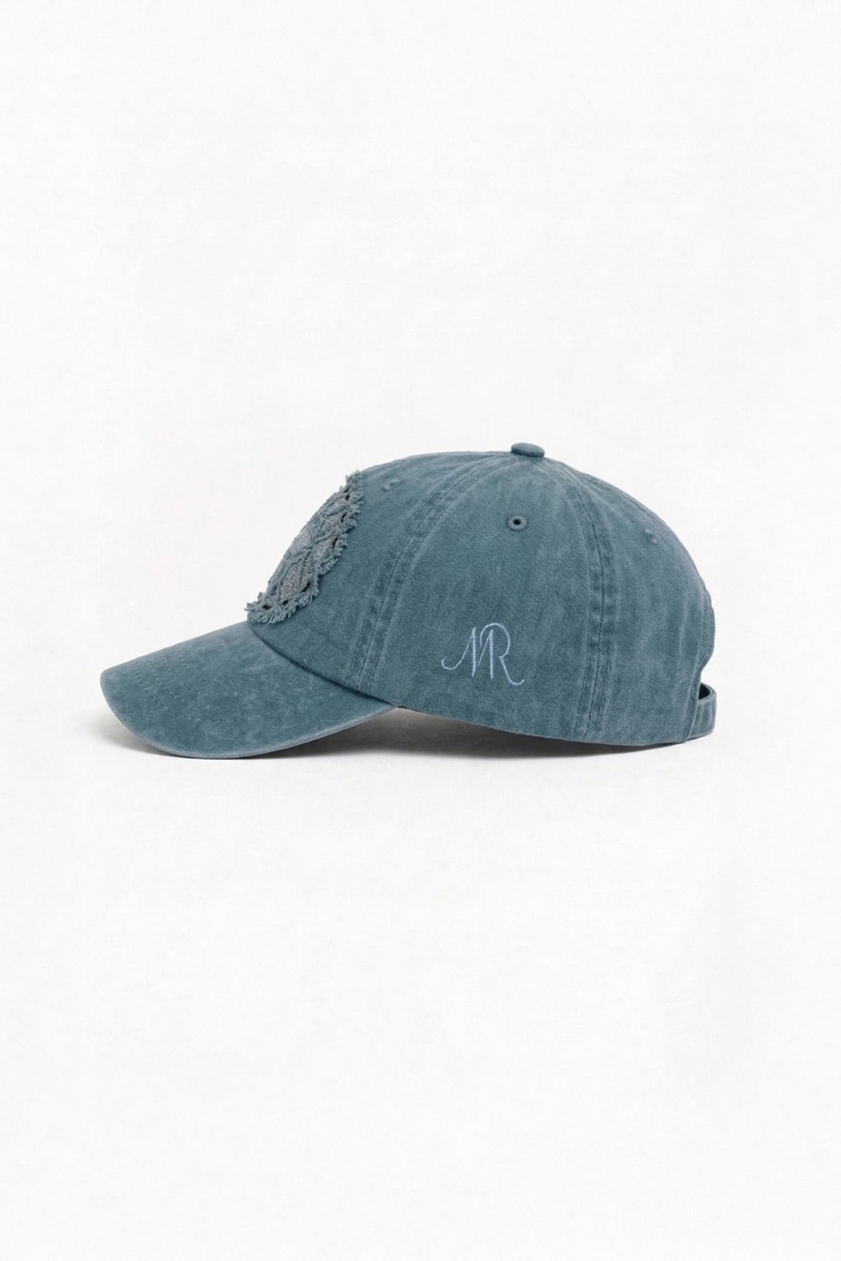 Casquette dentelle indigo