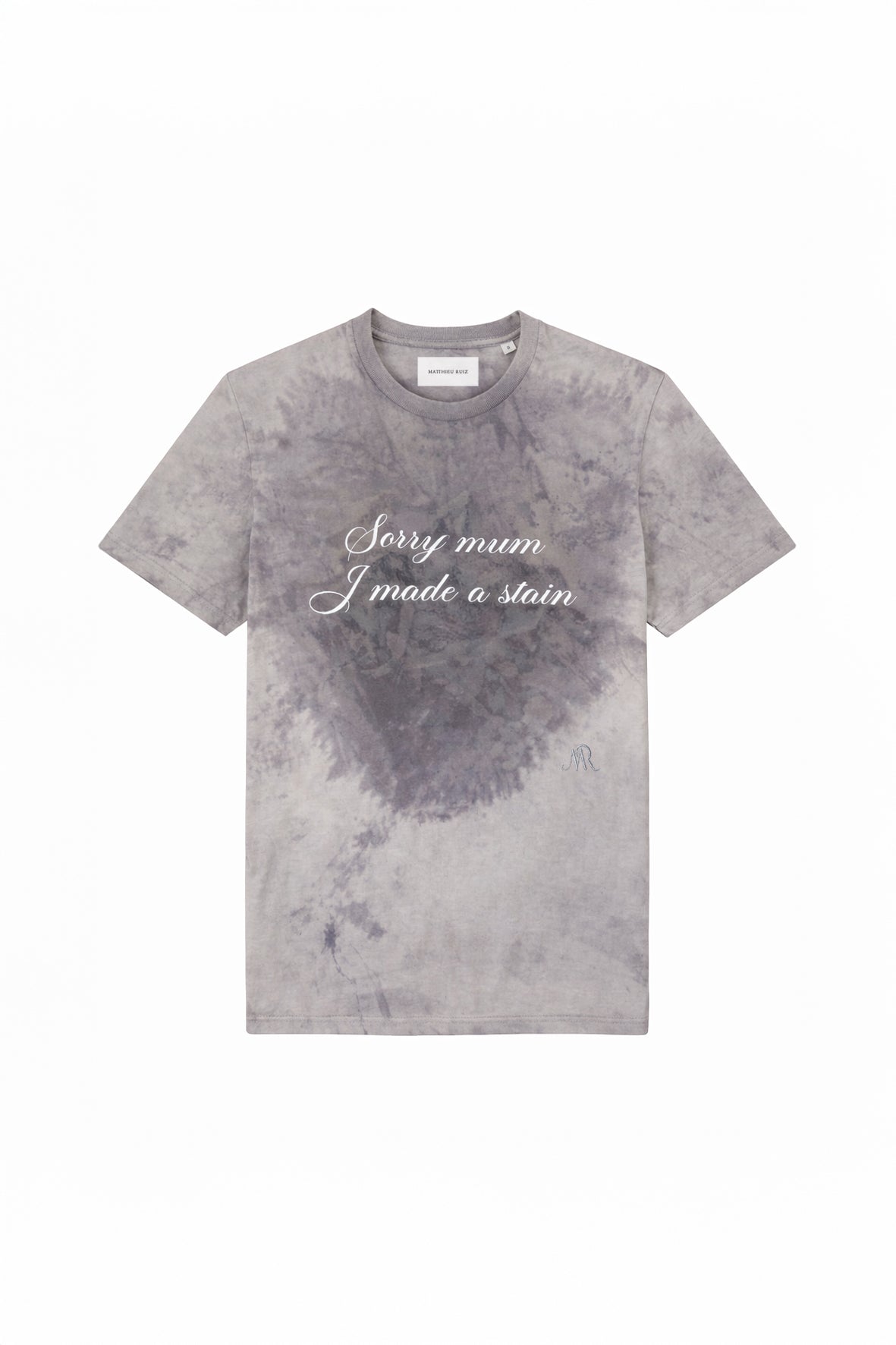 T-shirt « Sorry mum I made a stain » charbon